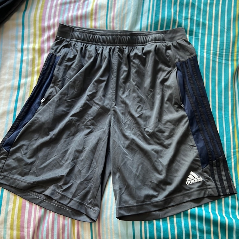 Adidas shorts with zipper pockets